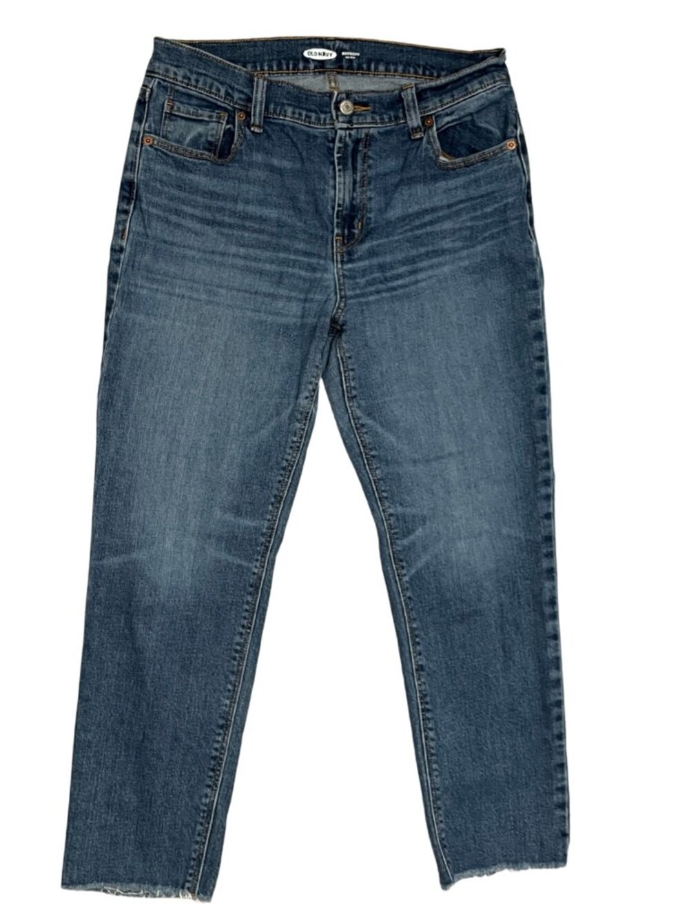 Old Navy Boyfriend Skinny Jeans Women's Size 6 Medium Wash Mid Rise Casual Denim